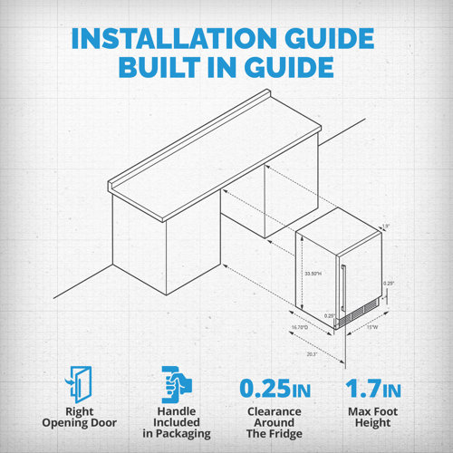 Newair 15 Undercounter 80 lbs Daily Clear Ice Cube Maker Machine, Built